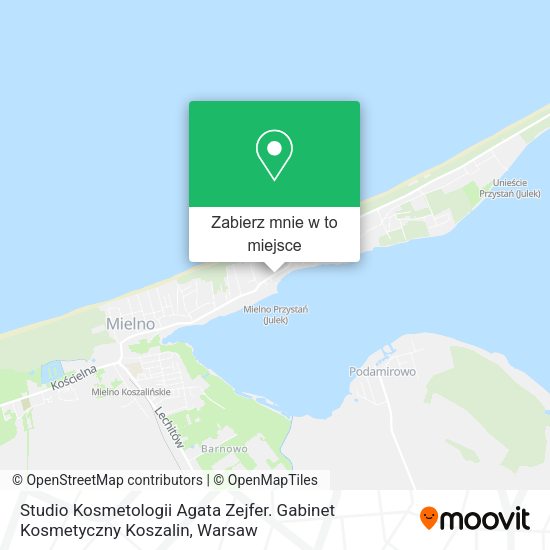 Mapa Studio Kosmetologii Agata Zejfer. Gabinet Kosmetyczny Koszalin