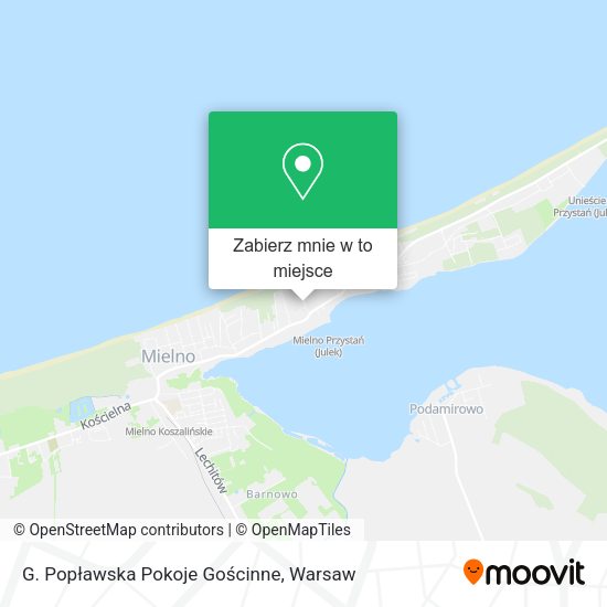 Mapa G. Popławska Pokoje Gościnne