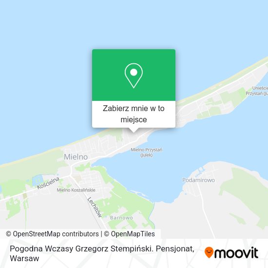 Mapa Pogodna Wczasy Grzegorz Stempiński. Pensjonat