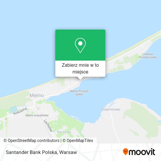 Mapa Santander Bank Polska