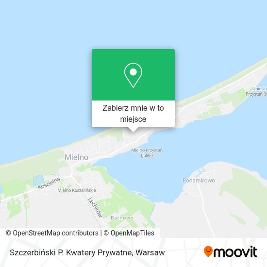 Mapa Szczerbiński P. Kwatery Prywatne