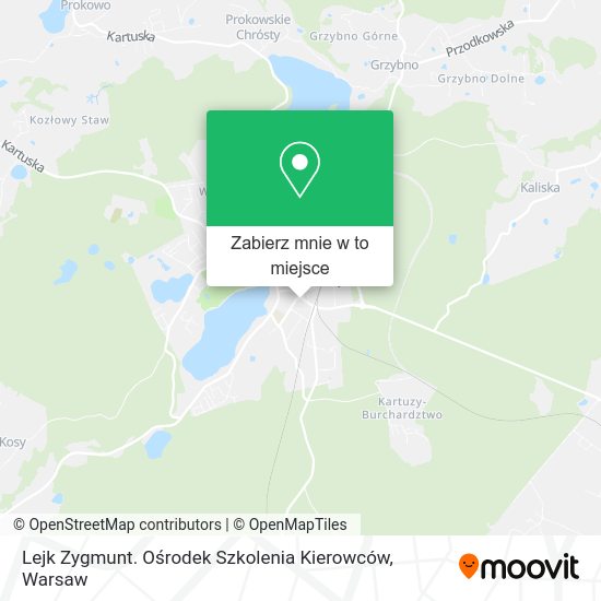 Mapa Lejk Zygmunt. Ośrodek Szkolenia Kierowców