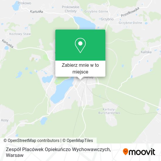 Mapa Zespół Placówek Opiekuńczo Wychowawczych