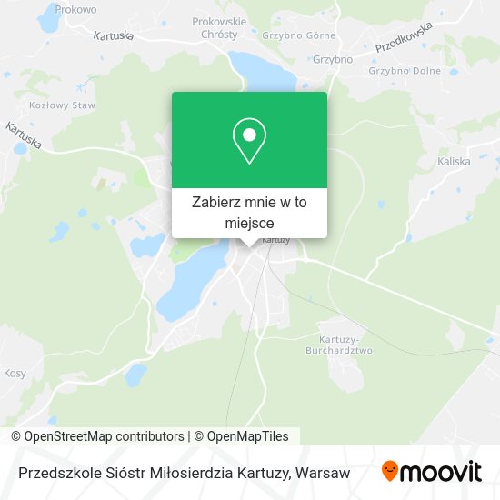 Mapa Przedszkole Sióstr Miłosierdzia Kartuzy