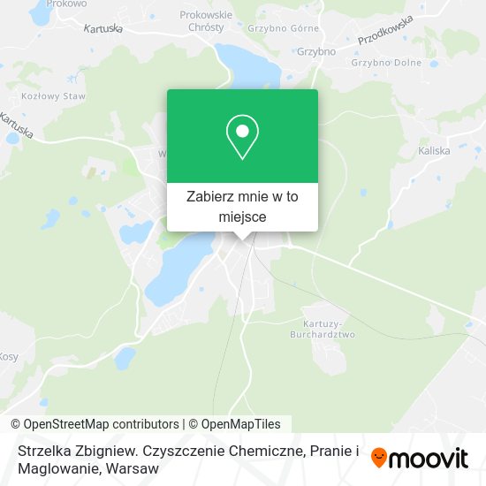 Mapa Strzelka Zbigniew. Czyszczenie Chemiczne, Pranie i Maglowanie