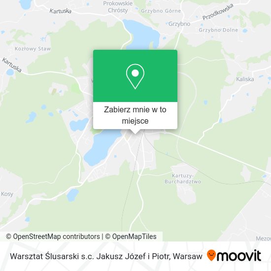 Mapa Warsztat Ślusarski s.c. Jakusz Józef i Piotr