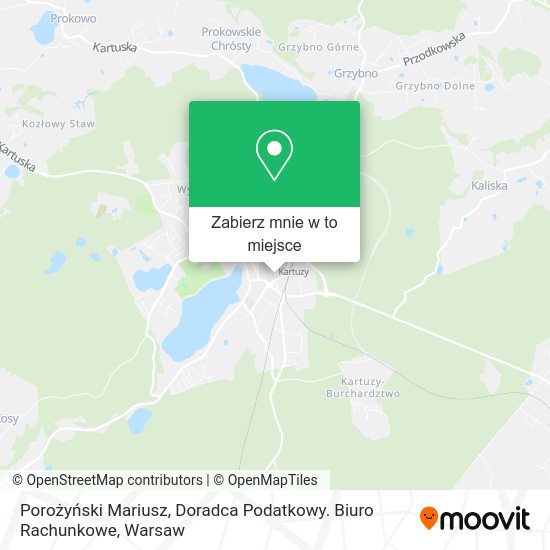 Mapa Porożyński Mariusz, Doradca Podatkowy. Biuro Rachunkowe