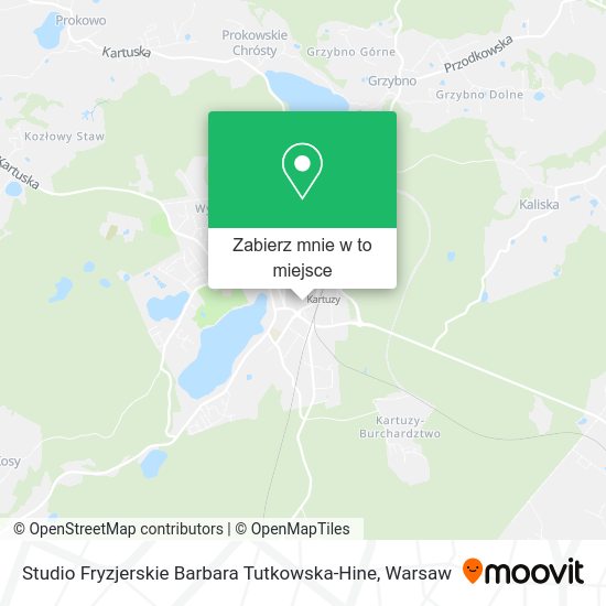 Mapa Studio Fryzjerskie Barbara Tutkowska-Hine