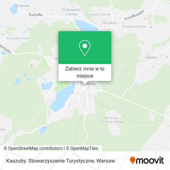 Mapa Kaszuby. Stowarzyszenie Turystyczne