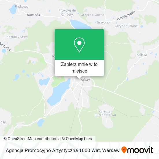 Mapa Agencja Promocyjno Artystyczna 1000 Wat