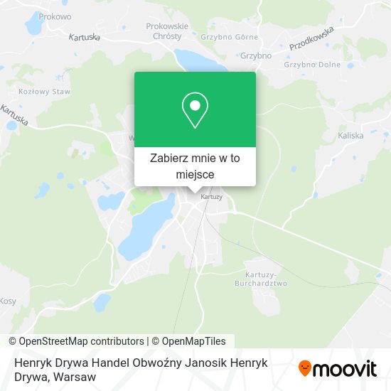 Mapa Henryk Drywa Handel Obwoźny Janosik Henryk Drywa