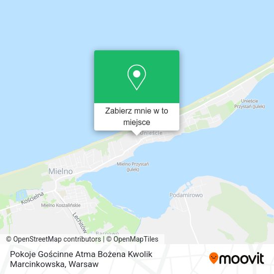 Mapa Pokoje Gościnne Atma Bożena Kwolik Marcinkowska