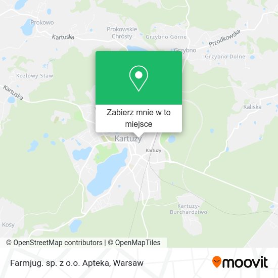 Mapa Farmjug. sp. z o.o. Apteka