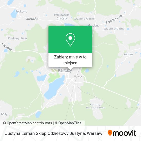 Mapa Justyna Leman Sklep Odzieżowy Justyna