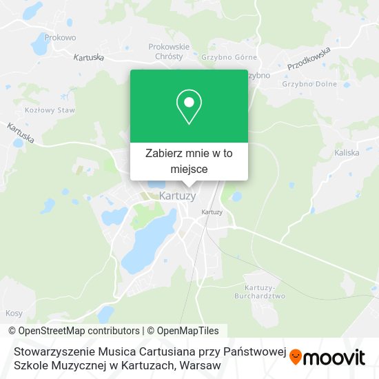 Mapa Stowarzyszenie Musica Cartusiana przy Państwowej Szkole Muzycznej w Kartuzach