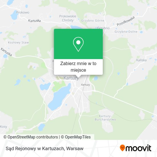 Mapa Sąd Rejonowy w Kartuzach