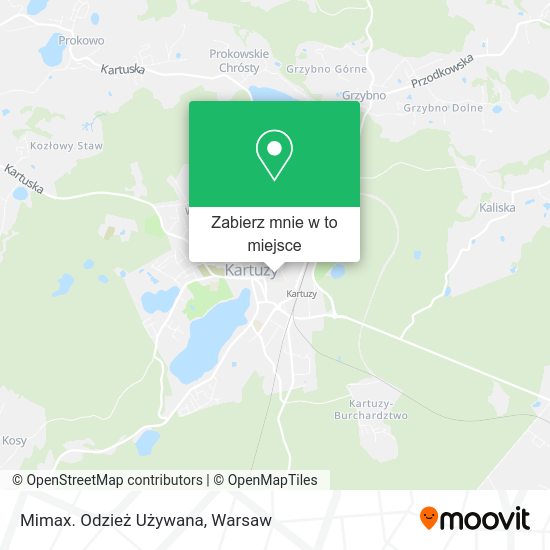 Mapa Mimax. Odzież Używana