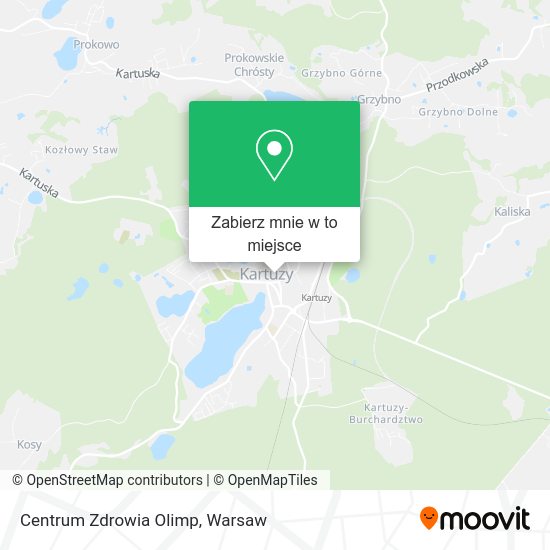 Mapa Centrum Zdrowia Olimp