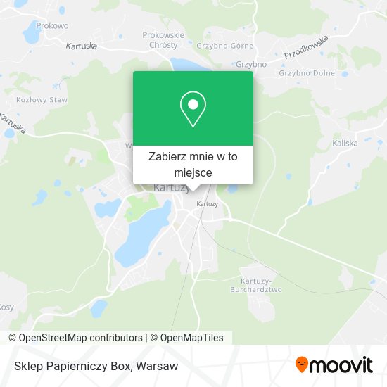 Mapa Sklep Papierniczy Box