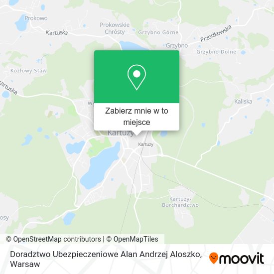 Mapa Doradztwo Ubezpieczeniowe Alan Andrzej Aloszko