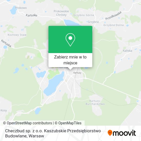 Mapa Checzbud sp. z o.o. Kaszubskie Przedsiębiorstwo Budowlane