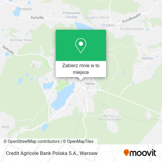 Mapa Credit Agricole Bank Polska S.A.