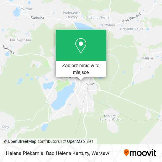 Mapa Helena Piekarnia. Bac Helena Kartuzy