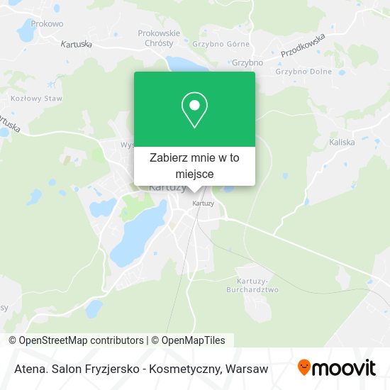 Mapa Atena. Salon Fryzjersko - Kosmetyczny