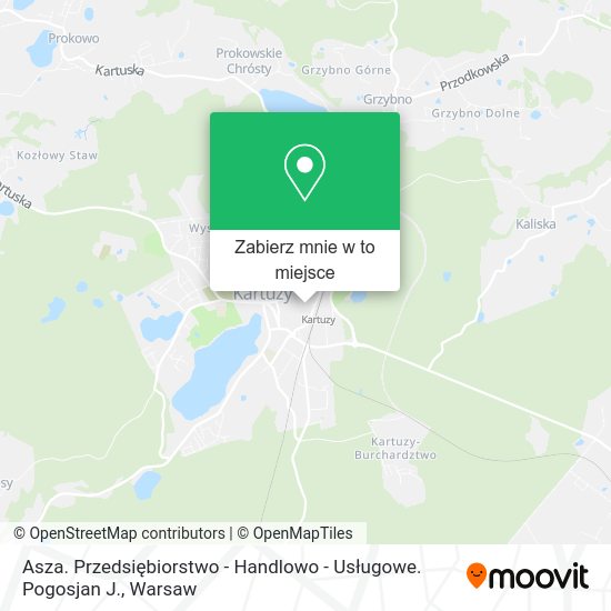 Mapa Asza. Przedsiębiorstwo - Handlowo - Usługowe. Pogosjan J.