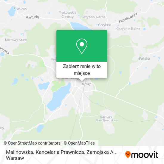 Mapa Malinowska. Kancelaria Prawnicza. Zamojska A.