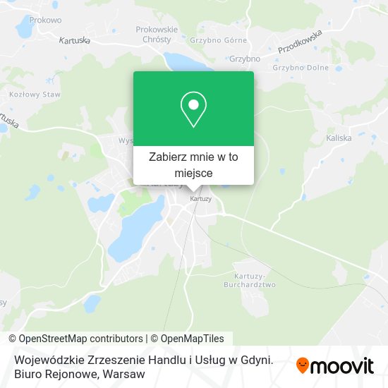 Mapa Wojewódzkie Zrzeszenie Handlu i Usług w Gdyni. Biuro Rejonowe