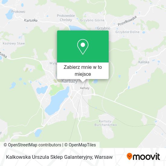 Mapa Kalkowska Urszula Sklep Galanteryjny