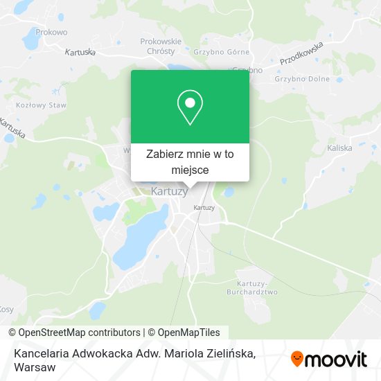 Mapa Kancelaria Adwokacka Adw. Mariola Zielińska