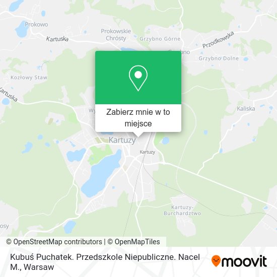 Mapa Kubuś Puchatek. Przedszkole Niepubliczne. Nacel M.