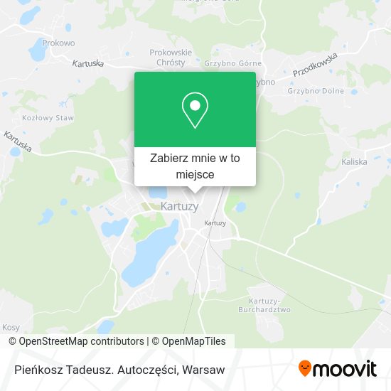 Mapa Pieńkosz Tadeusz. Autoczęści