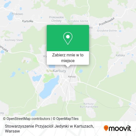 Mapa Stowarzyszenie Przyjaciół Jedynki w Kartuzach