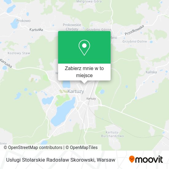 Mapa Usługi Stolarskie Radosław Skorowski