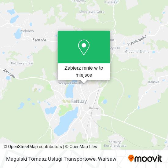 Mapa Magulski Tomasz Usługi Transportowe