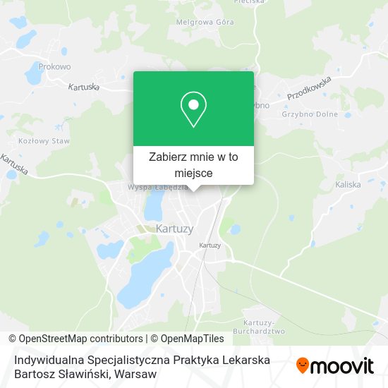 Mapa Indywidualna Specjalistyczna Praktyka Lekarska Bartosz Sławiński