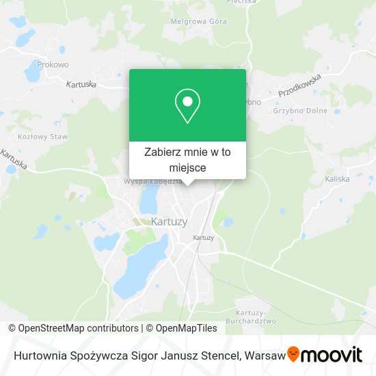 Mapa Hurtownia Spożywcza Sigor Janusz Stencel