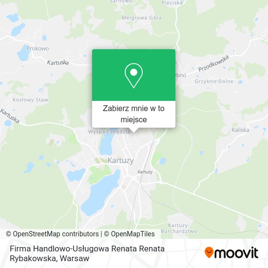 Mapa Firma Handlowo-Usługowa Renata Renata Rybakowska