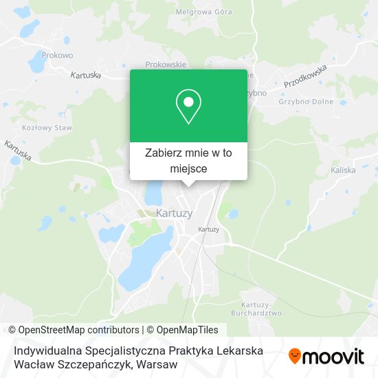 Mapa Indywidualna Specjalistyczna Praktyka Lekarska Wacław Szczepańczyk