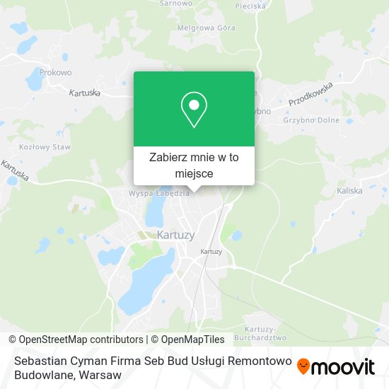 Mapa Sebastian Cyman Firma Seb Bud Usługi Remontowo Budowlane