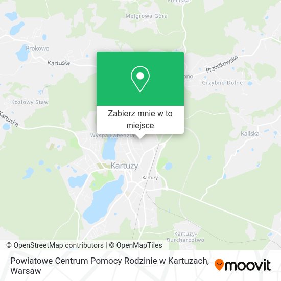 Mapa Powiatowe Centrum Pomocy Rodzinie w Kartuzach