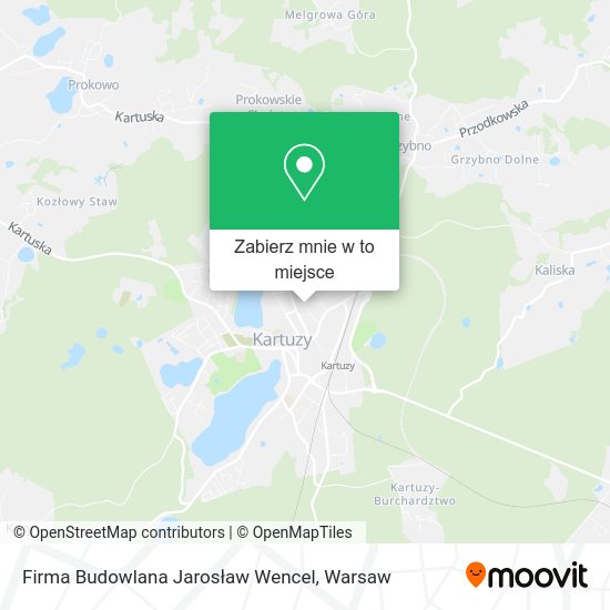 Mapa Firma Budowlana Jarosław Wencel