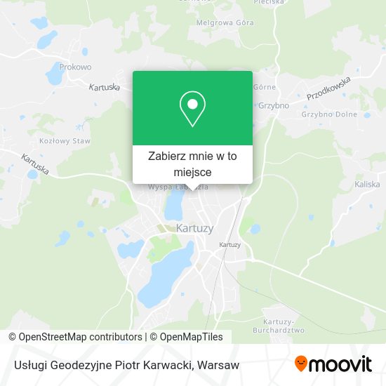 Mapa Usługi Geodezyjne Piotr Karwacki