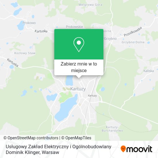 Mapa Usługowy Zakład Elektryczny i Ogólnobudowlany Dominik Klinger