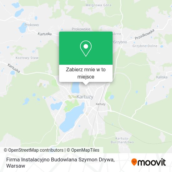 Mapa Firma Instalacyjno Budowlana Szymon Drywa