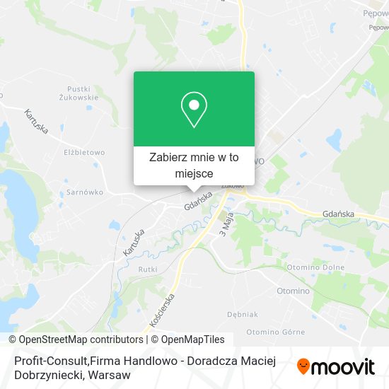 Mapa Profit-Consult,Firma Handlowo - Doradcza Maciej Dobrzyniecki