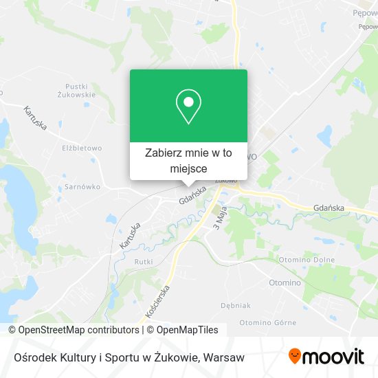 Mapa Ośrodek Kultury i Sportu w Żukowie